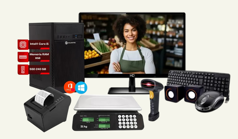 Kit PDV Completo para Restaurantes, Conveniências e Lojas em geral